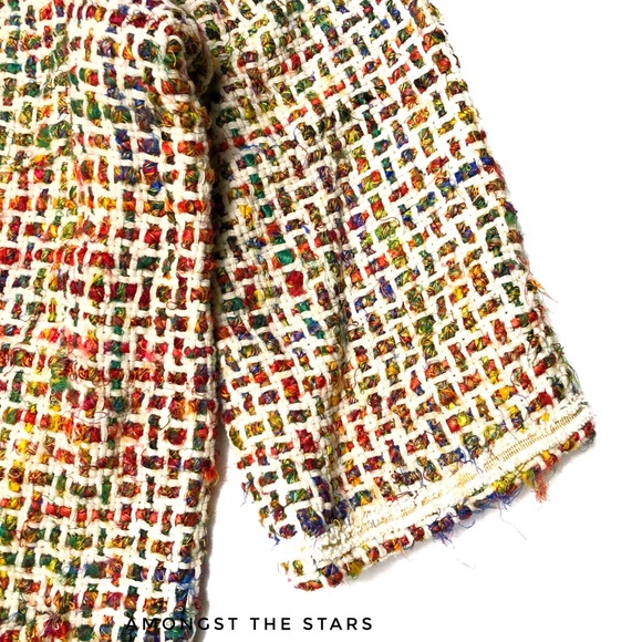 Anthropologie ett:twa Berwyn Tweed Rainbow Jacket - Picture 7 of 8